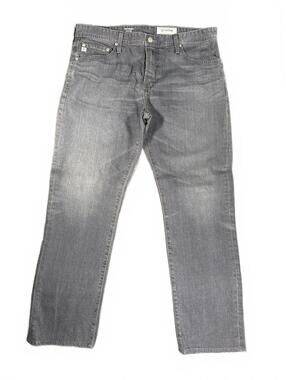 AG Adriano Goldschmied The Everett Slim Straight Gray Jeans Size 36R